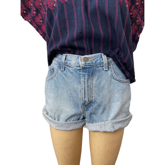 Moda International The London Vtg Jean Denim Shorts Size 4 - Picture 1 of 6